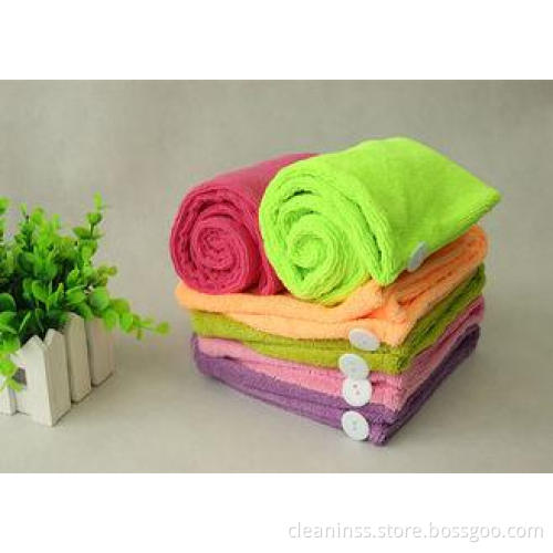 Super Absorbent Microfiber Towel Hair Turban Lime Green Red